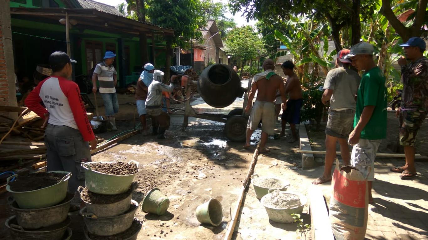 Realisasi BKK TA 2019 Tahap 1 Corblock Jalan di Dusun Kedaton 